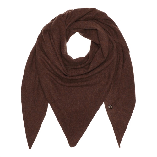BETA STUDIOS TRIANGLE BIG SCARF COFFEE BROWN
